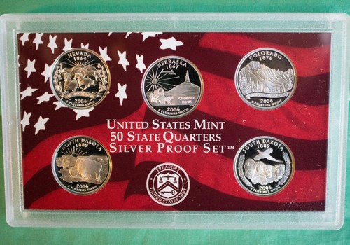 2006 S Proof State Quarter Silver 5 Coin Statehood 25c Set with Box and COA - Picture 2 of 3