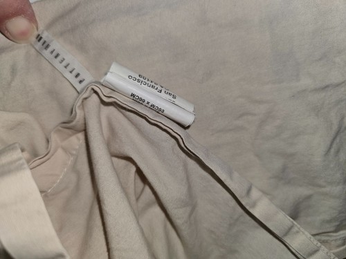 Pottery Barn Euro Sham Beige Jacquard Damask Pattern 26" X 26" Cotton Blend - Picture 3 of 4