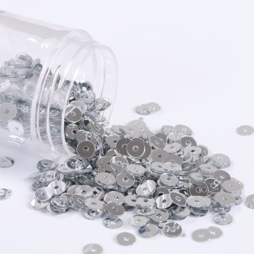 Flat Round Loose Metallic Shiny Sequins Clothes Dress Sewing Craft Wedding 2-6mm - Picture 26 of 48
