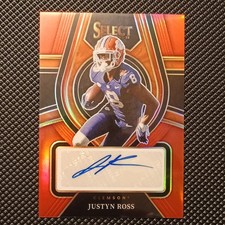 Panini Select Draft Picks Justyn Ross Auto Prizm Rookie Signatures Clemson 2022