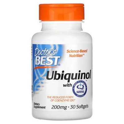 Doctor's Best Ubiquinol von Kaneka 200 mg, 30 Kapseln