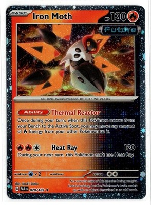 Paradox Rift - Iron Moth - 028/182 - Cosmos Holo Rare - NM/M