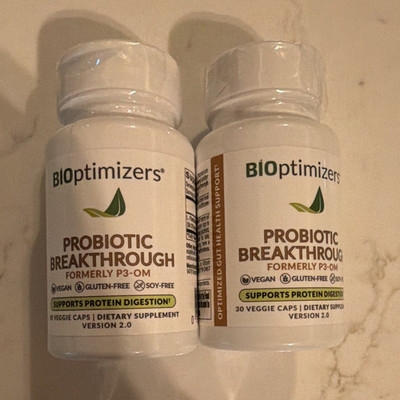 BiOptimizers Probiotic Breakthrough P3-OM Vegan 2-pack 60 Veggie Caps
