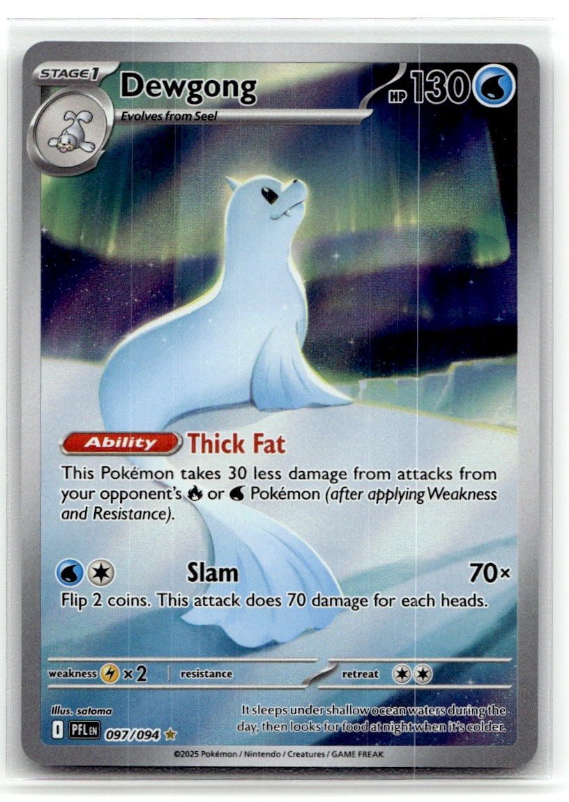 Dewgong - 097/094 #97/94 (Holo) (NM) ME02: Phantasmal Flames PFL Pokemon