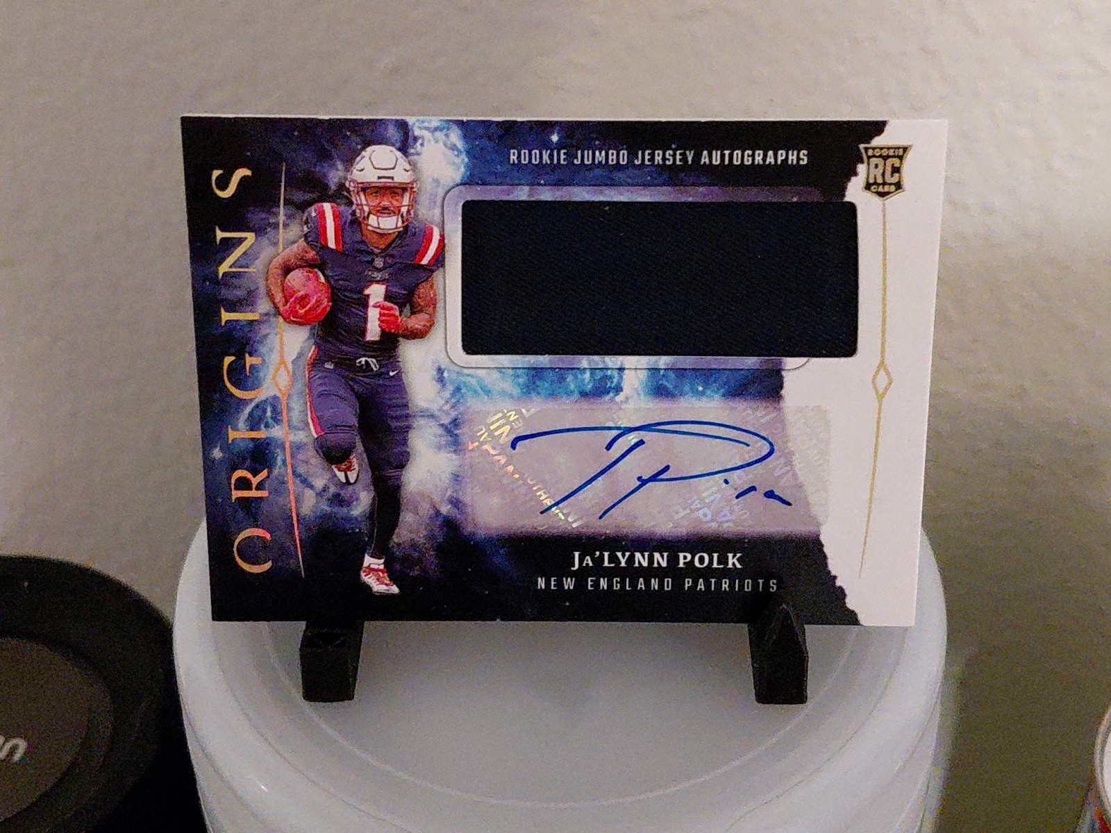 Ja'Lynn Polk Panini Origins Rookie Jumbo Jersey Autographs #RJAJPO Base