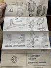 Vintage 1960s Johnny West 2062 Equipment Manual ORIGINAL