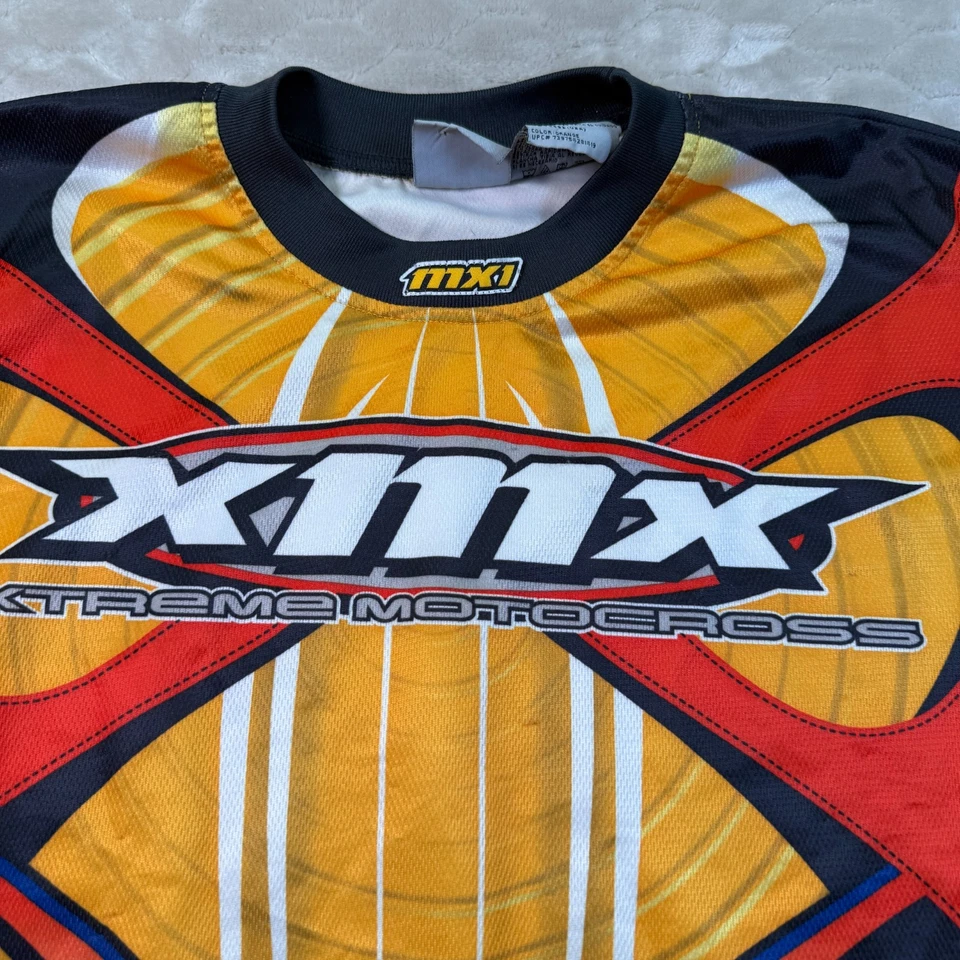 Camiseta deportiva de colección Athletic Works Xtreme Motocross XMX MX1 talla Lg manga larga Foto 2 de 4
