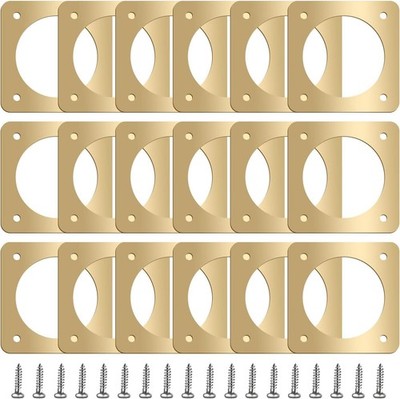 18 Metal Bird House Hole Protectors with Copper Guards for Bluebirds and Sparrow