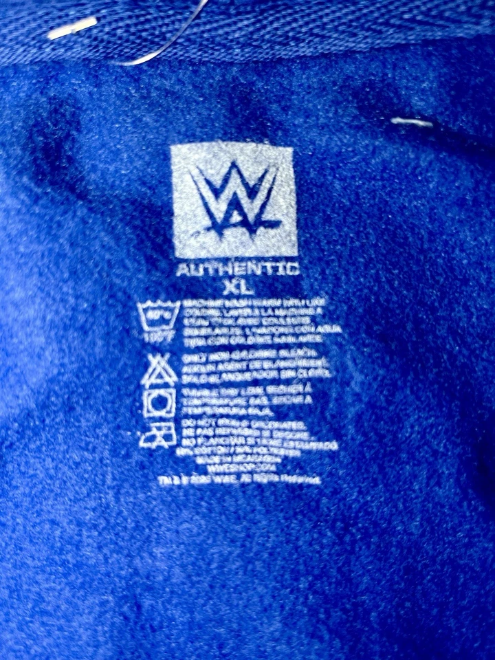 Sudadera con capucha WWE Elimination Chamber 2025 Toronto azul con cremallera Foto 4 de 4