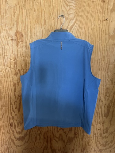Peter Millar Crown Crafted Mens Contour Full Zip Vest. Brook Blue Medium. $245 - Picture 9 of 11