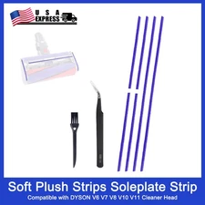 Soft Plush Strips Soleplate Strip Kit For Dyson V6 V7 V8 V10 V11 V12 V15 DC58 ﻿