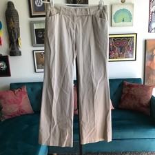 EXPRESS size 6 Beige Low Rise Stretch EDITOR ...