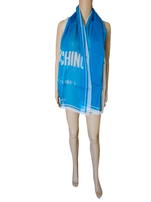 Moschino Sommer Schal 100% Seide Dünn Leicht Damen Herren Made in Italy - Bild 1 von 4