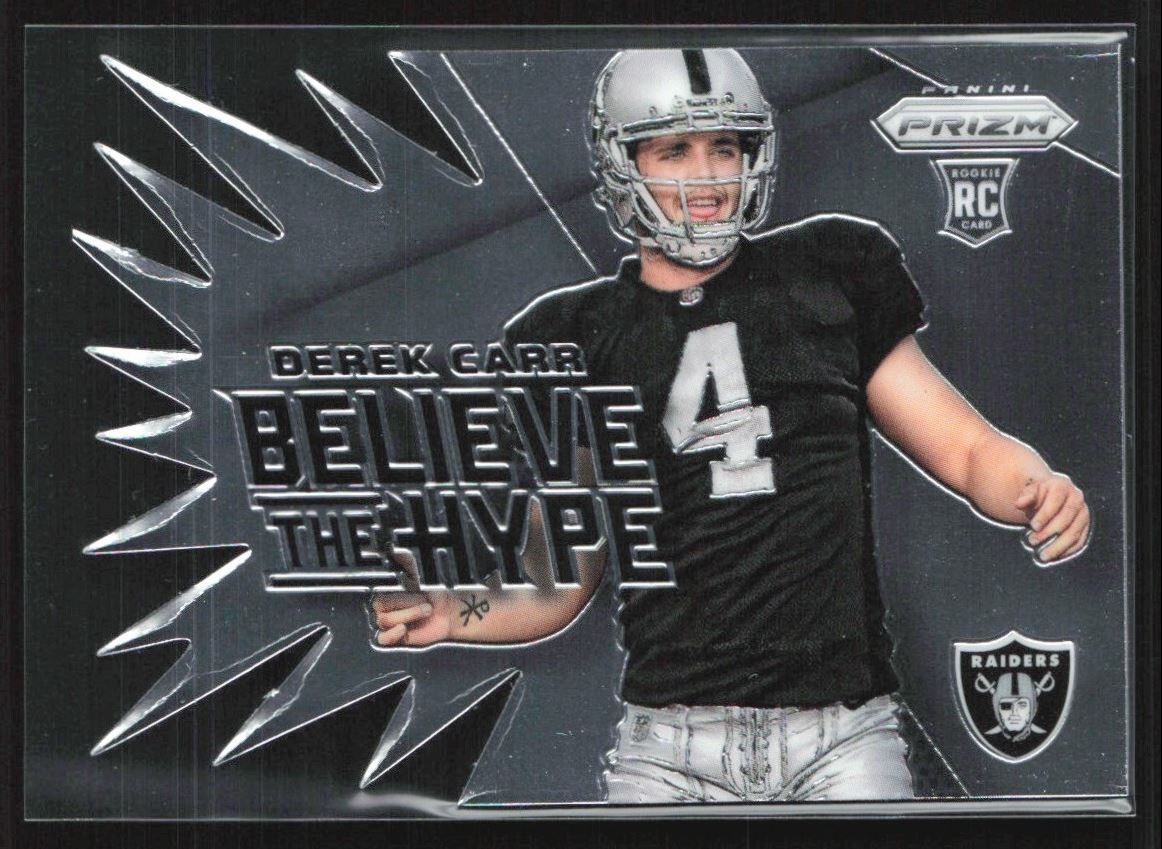 Derek Carr 2014 Panini Prizm Believe The Hype B #BH15 Oakland Raiders