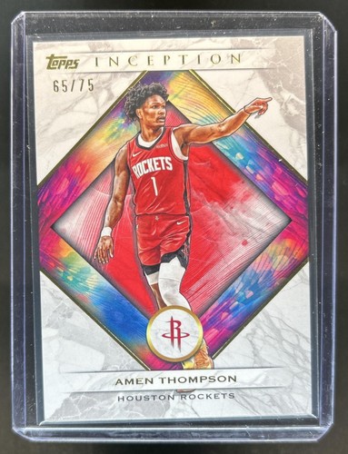 2025-26 Topps Inception Amen Thompson Red #/75 Rockets