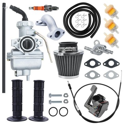 HOLATO PZ20 Carburetor Carb Air Filter Thumb Throttle Cable Kit for 50cc 70cc 90