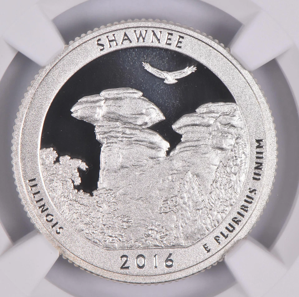 2016-S Silver PF70 ANT Shawnee Quarter Limited Edition NGC *6536 - Image 3 of 4