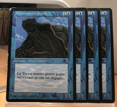 mtg: 4x Giant Tortoise / Tortue marine géante, Renaissance (Arabian Nights)