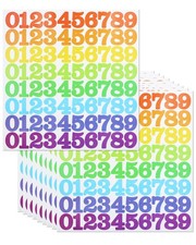 1 Inch Number Stickers for Inventory and Classification, Waterproof Label Num...