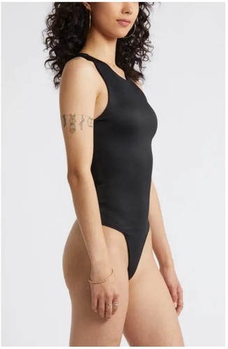NWT BP Butter Tank Ribbed Bodysuit Black Size Small Perfect Wardrobe Staple - Picture 5 of 11