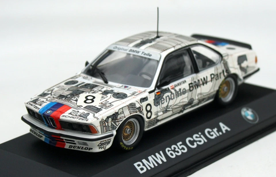 BMW 635 CSI talla A Etc 1984 Schnitzer #8 H J. Piece/Quester, MINICHAMPS M.1: 43 Foto 2 de 4