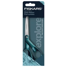 Fiskars Explore Collection Metallic Scissors: 8 inch / 1-pack (Dark Harbor)