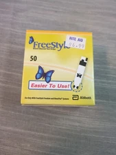 FreeStyle Blood Glucose Test Strips 50 Count  Exp 09/30/2026
