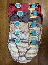 NWT FREE SHIP 5 Size 7 L Vanity Fair Illumination String Bikini Panties 18108