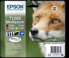 Epson Fox Multipack "Renard" (T1285) - Encre DURABrite Ultra N, C, M, J