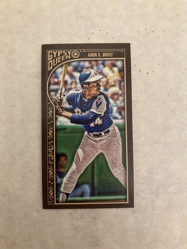 2015 Gypsy Queen #2 Braves HANK AARON Mini parallel HOF Hall of Fame