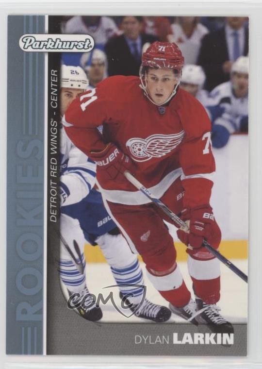 2015-16 Upper Deck Parkhurst Rookies Blue Dylan Larkin #PR-4 RC 0t5
