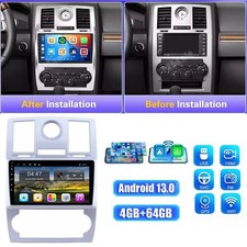 For Chrysler 300C 2004-2007 Android 13 Carplay Car Stereo Radio Navi WIFI 4 64GB