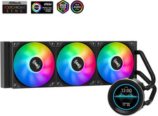 SAMA SM360 PRO BLACK AIO 360mm CPU Liquid Cooler LCD Display ARGB PWM silent fan