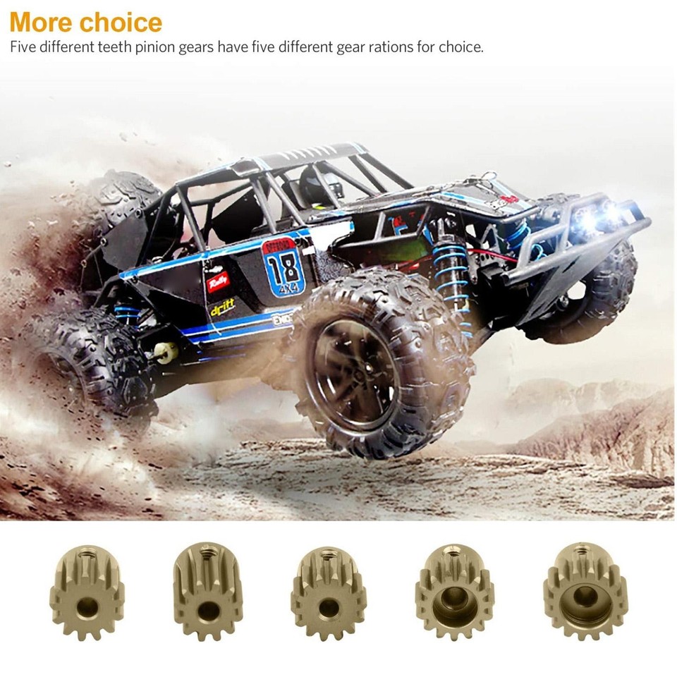 5* Metal Gear+5* Screw+1* Wrench For 1/10 RC Car Truck Brushed ...