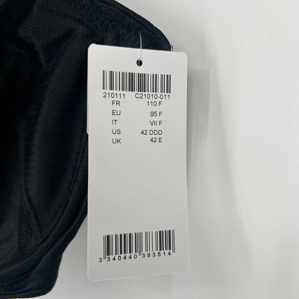 Sexy sujetador de cobertura completa Chantelle Amazone para mujer 42 DDD con aros de encaje negro Foto 4 de 4