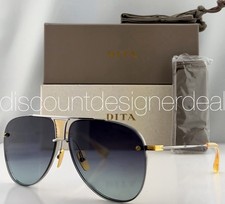 DITA Decade Two Sunglasses Silver Gold Gray Gradient 62mm DRX-2082-A-SLV-GLD NEW