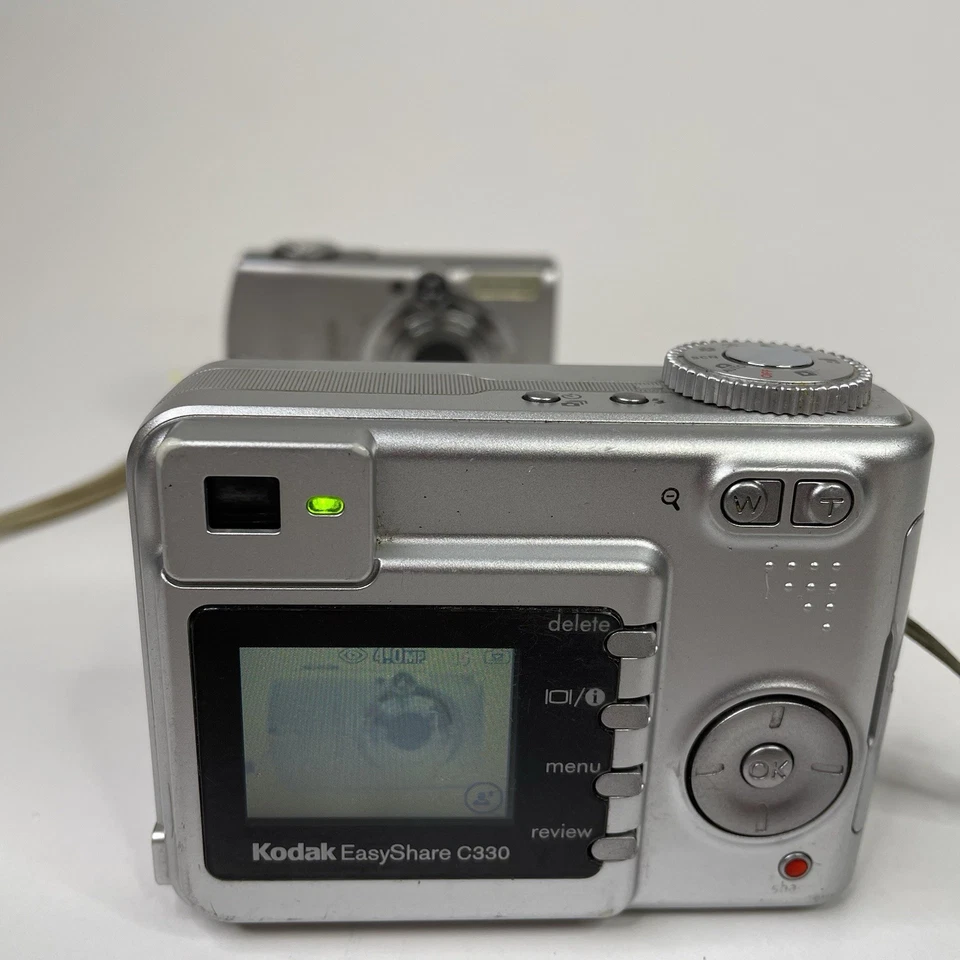 Kodak Digital Camera EasyShare C330 4.0MP Digicam Silver - Tested and Working! - Image 2 of 4