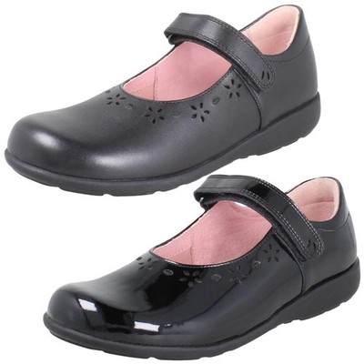 Mädchen Startrite Blume Punch Detail Leder Mary Jane Schule Schuhe-Emily