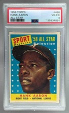 1958 Topps 488 Hank Aaron All Star PSA 4 VG-EX - 135934891