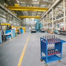 Tool Service Cart 40 Taper Tool Holder CNC Machine Tool Cart 35 Capacity CAT40