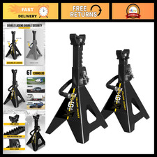 Heavy Duty 6 Ton Jack Stands With Double Locking For Car Suvs - 13000 Lb Capacit