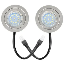 Awoco 2PCS LED Light Bulbs Replacement for Range Hoods - 12V DC, 2W (RH-FC-LED)