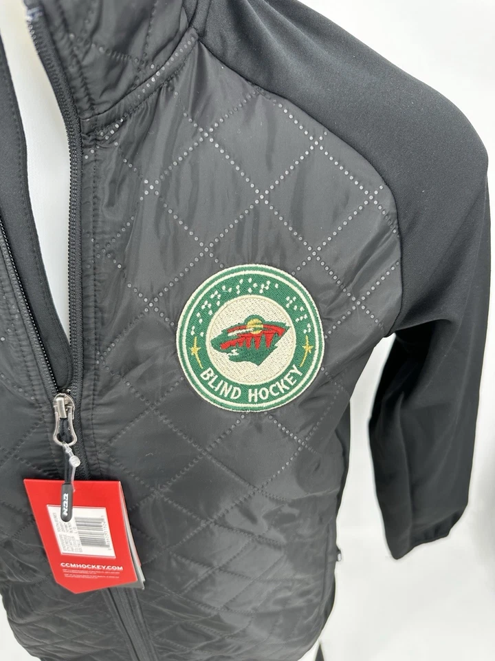 Chaqueta de Equipo Acolchada CCM Juvenil Niño Grande Minnesota Wild Hockey PERSONALIZADA U12 Foto 4 de 4