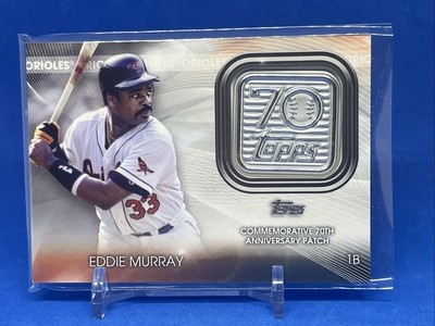 2021 Topps Update 70th Anniversary Logo Patch Eddie Murray T70P-EM Orioles
