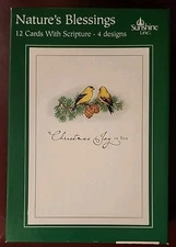 Nature's Blessings Christmas Cards with Scripture Sunshine Line by DaySpring NEW