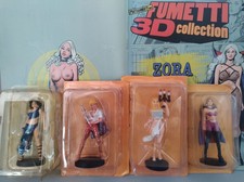 LOTTO 4 STATUINE EDIFUMETTO ZORA JACULA MESSALINA ISABELLA FUMETTI 3D COLLECTION