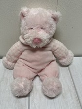 RUSS soft pink bear Rattle Pals baby plush toy stuffed animal 12"