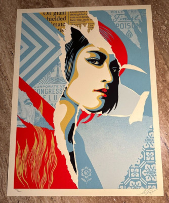 OBEY Giant Shepard Fairey 2023 ''Only the Finest Poison'' Print S/N - LE/ 177/550