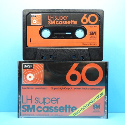   1x BASF LH Super SM 60 * IEC I Type 1 * Tape Cassette Kassette кассета * 1974
