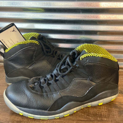 Nike CLEAN 2014 Air Jordan 10 Retro Black Venom Green Size